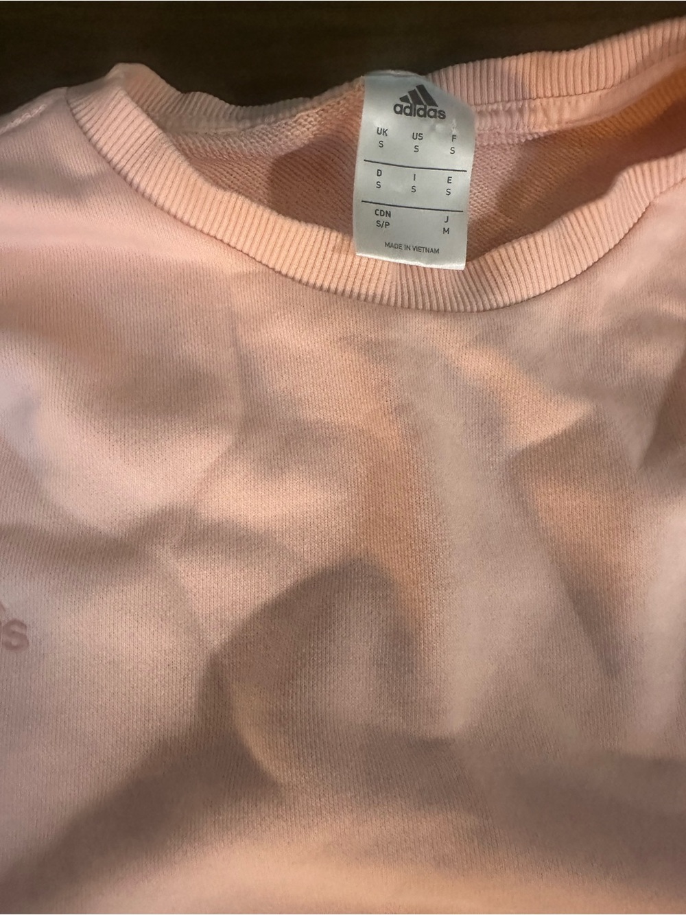 adidas Pink Crewneck Sweatshirt